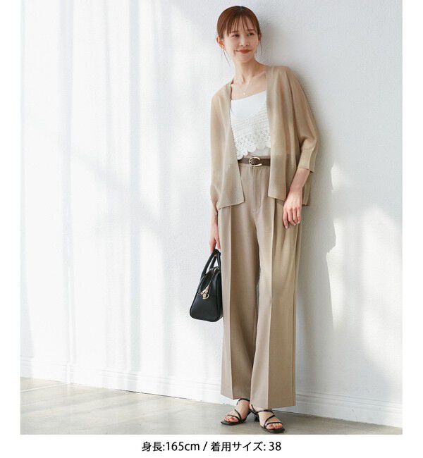 Rope&rsquo;Picnic「【新色追加】LEVITAシアーニットリラックスカーディガン」|カーディガン|