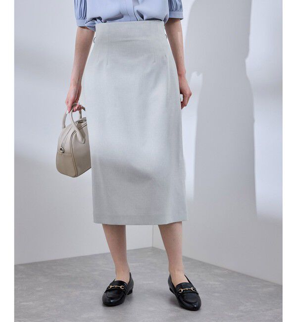 Rope&rsquo;Picnic「【UV対応】【リネンライク・シリーズ】アイラインスカート/通勤・セットアップ対応」|スカート|