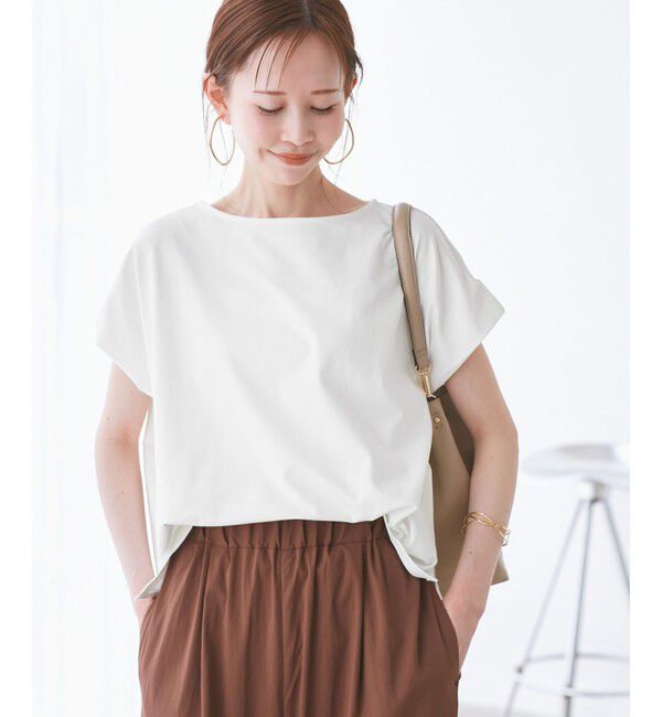 Rope&rsquo;Picnic「マルチファンクション二の腕すっきり見えカットトップス」|Tシャツ・カットソー|