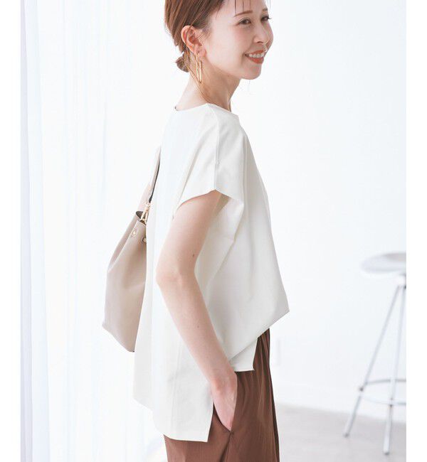 Rope&rsquo;Picnic「マルチファンクション二の腕すっきり見えカットトップス」|Tシャツ・カットソー|