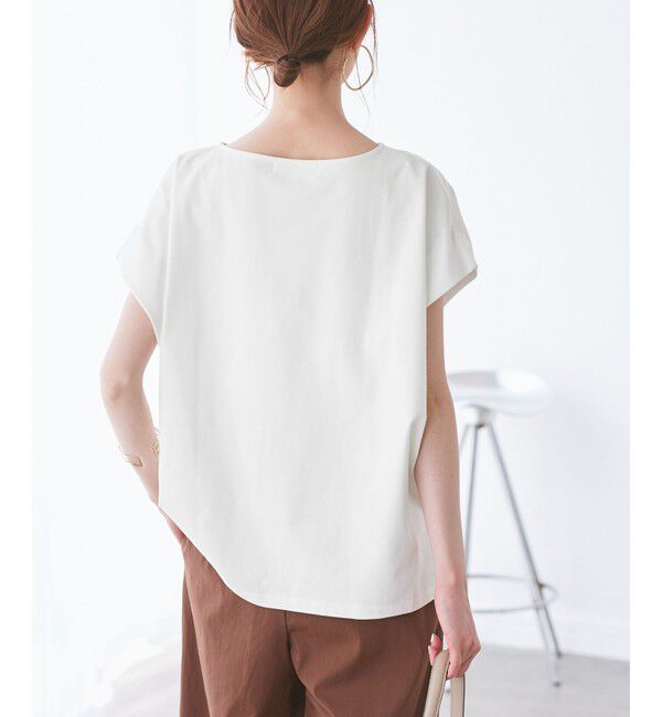 Rope&rsquo;Picnic「マルチファンクション二の腕すっきり見えカットトップス」|Tシャツ・カットソー|