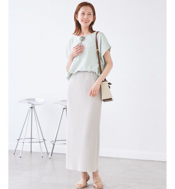 Rope&rsquo;Picnic「マルチファンクション二の腕すっきり見えカットトップス」|Tシャツ・カットソー|