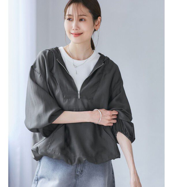 Rope&rsquo;Picnic「【emur/エミュール】エアリーローンアノラックパーカー」|ブルゾン・スタジャン|