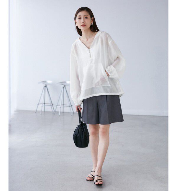 Rope&rsquo;Picnic「【emur/エミュール】エアリーローンアノラックパーカー」|ブルゾン・スタジャン|