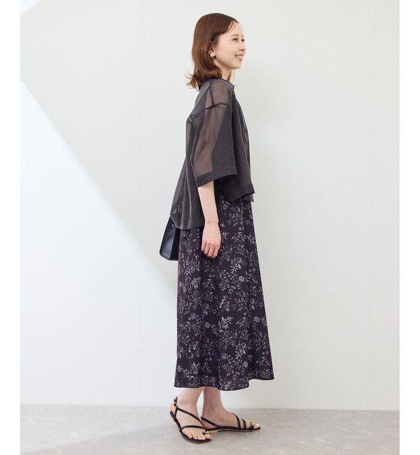 Rope&rsquo;Picnic「【接触冷感】ハーフスリーブシアーシャツ」|シャツ・ブラウス|