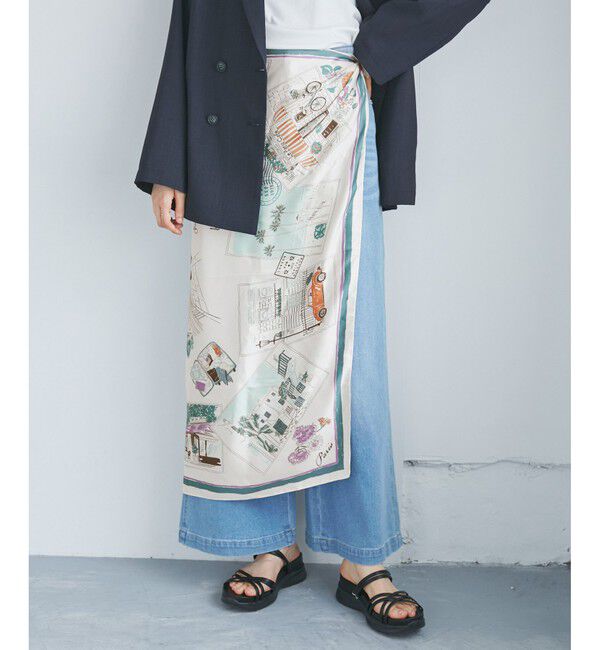 ROPE PICNIC PASSAGE「Souvenirs de voyage スカーフ」|バンダナ・スカーフ|