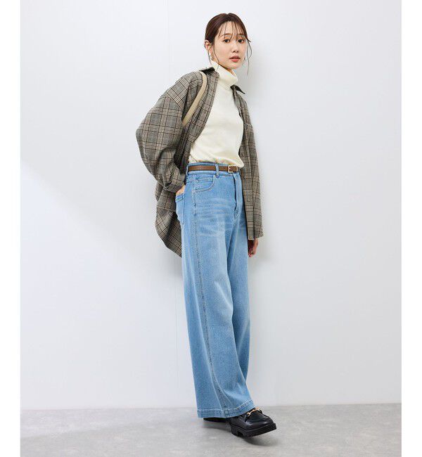 Rope&rsquo;Picnic「アンチピリング天竺タートルネックニットプルオーバー/イージーケア」|ニット・セーター|