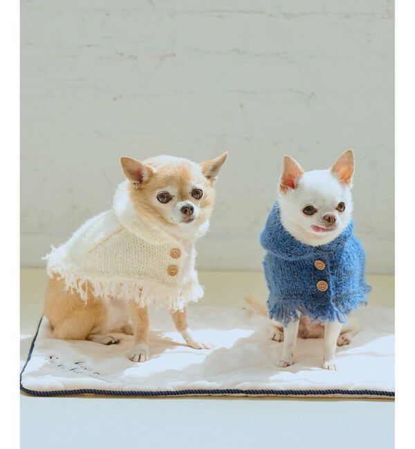 ROPE PICNIC PASSAGE「【DOG】ニットポンチョ」|その他|