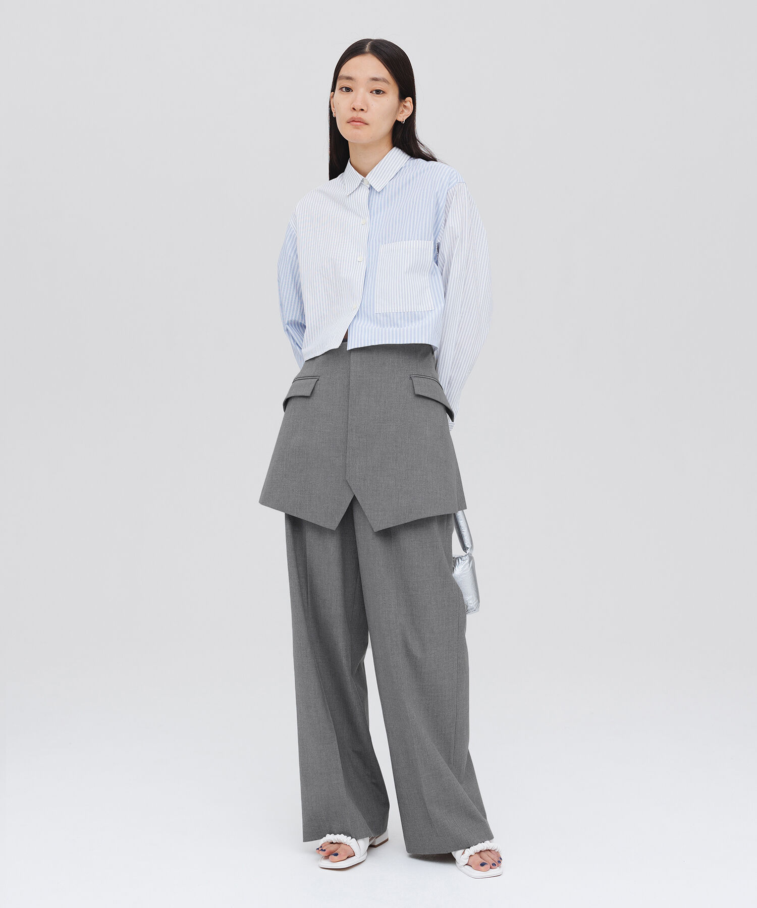 ADAM ET ROPE'「【サステナブル】コルセットコンビセミワイドパンツ」|その他|