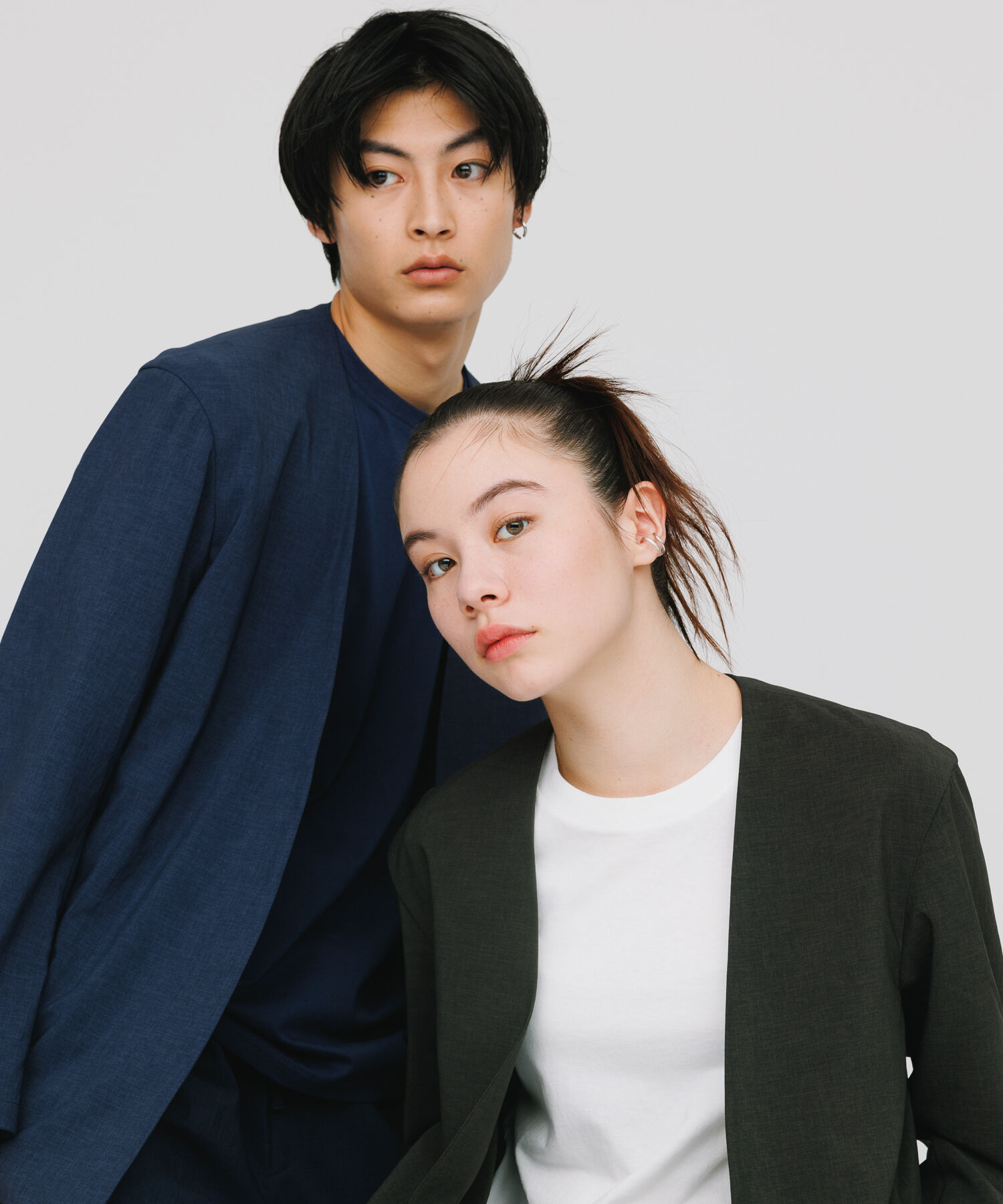 ADAM ET ROPE'「【RIRANCHA/リランチェ】ノーカラージャケット セットアップ / 速乾 / 冷感 / イージーケア / ユニセックス」|スーツ|