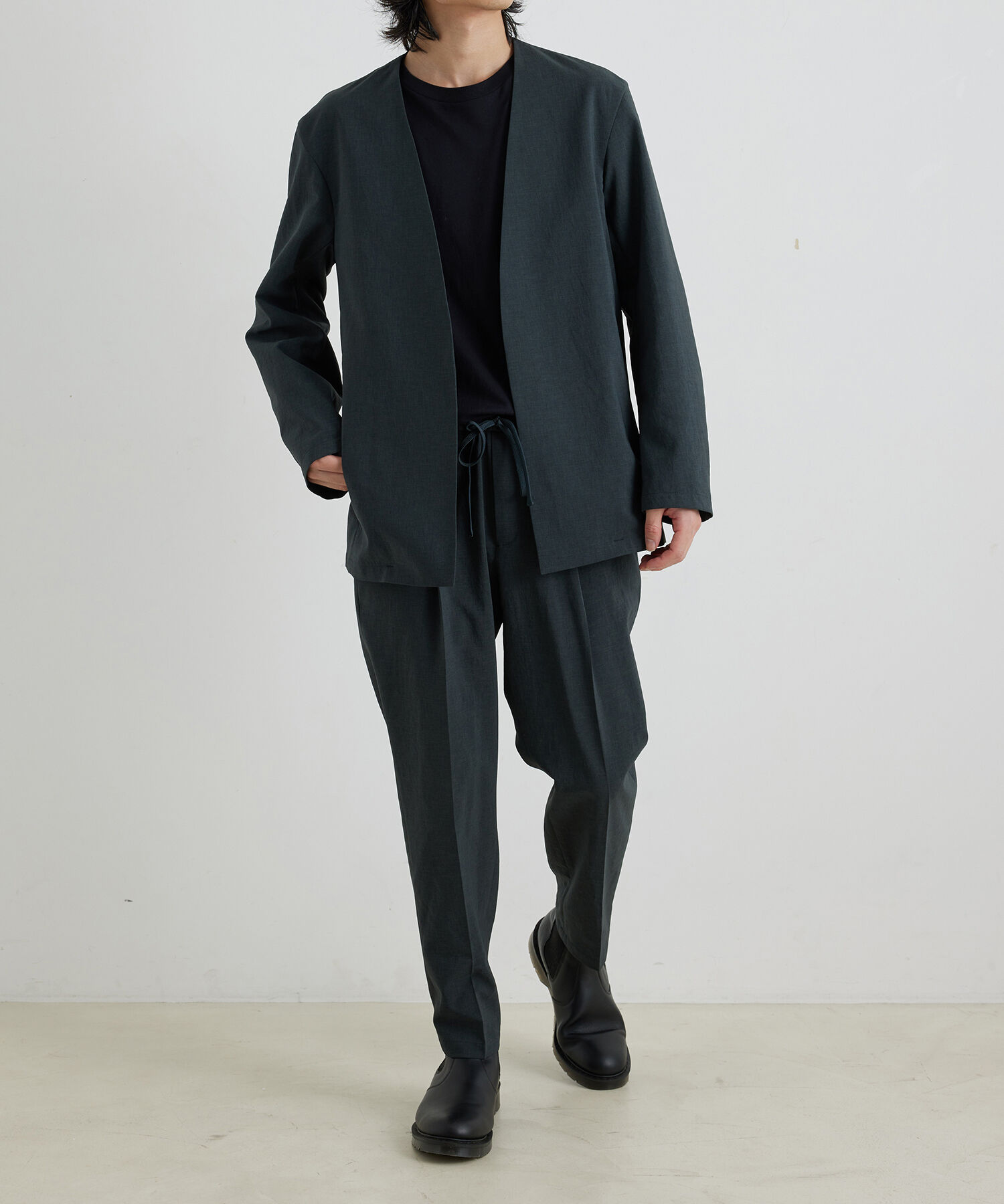 ADAM ET ROPE'「【RIRANCHA/リランチェ】ノーカラージャケット セットアップ / 速乾 / 冷感 / イージーケア / ユニセックス」|スーツ|