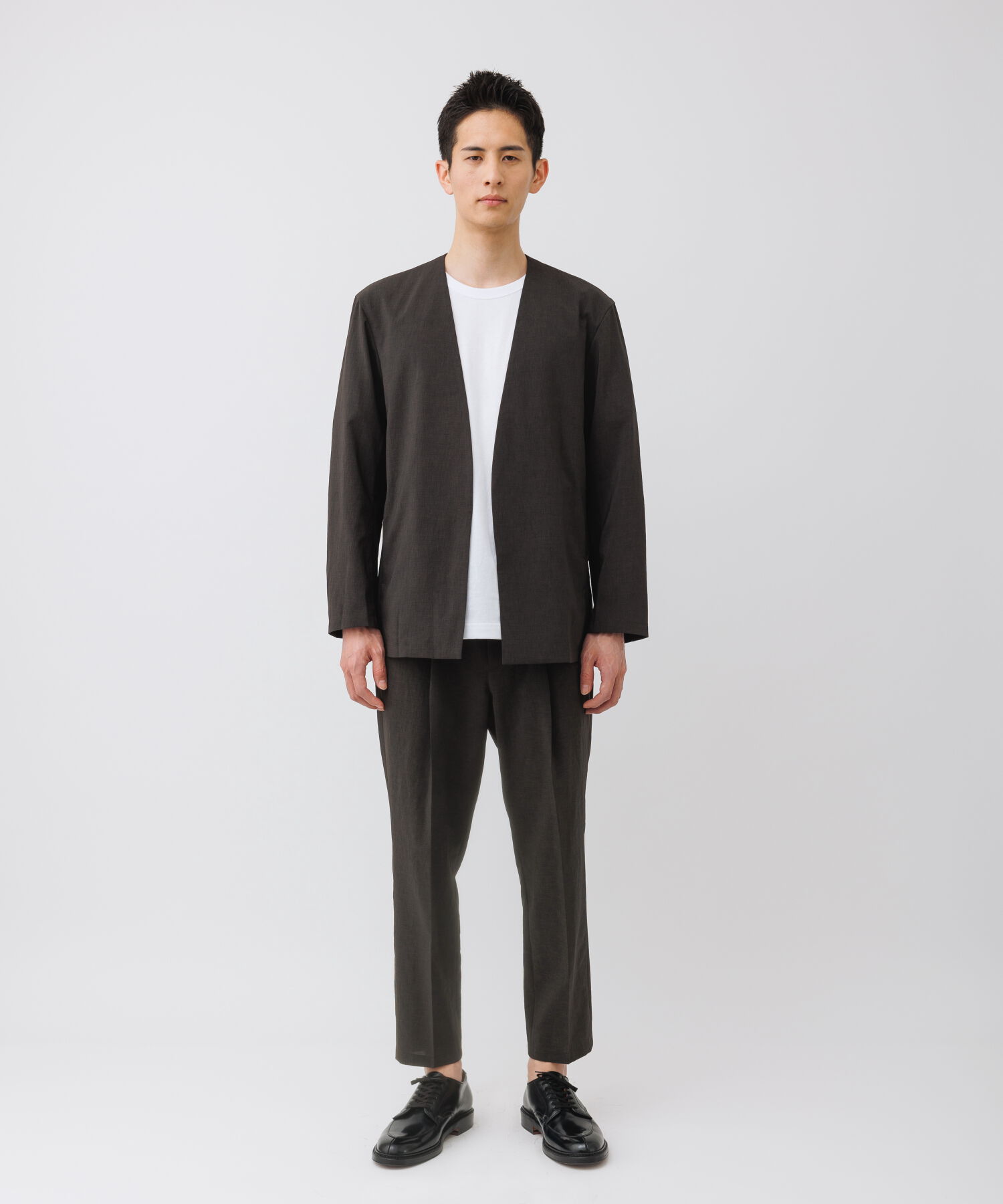 ADAM ET ROPE'「【RIRANCHA/リランチェ】ノーカラージャケット セットアップ / 速乾 / 冷感 / イージーケア / ユニセックス」|スーツ|