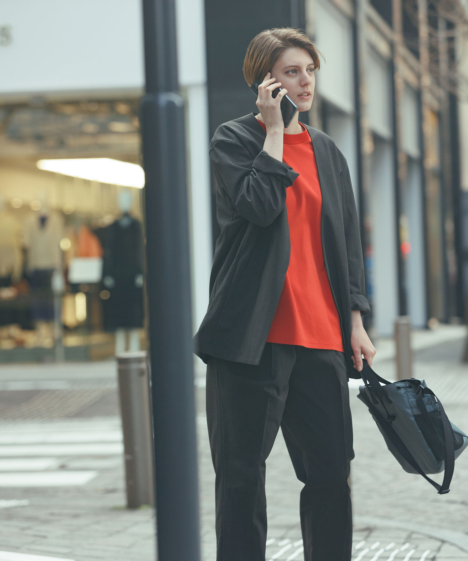 ADAM ET ROPE'「【RIRANCHA/リランチェ】ノーカラージャケット セットアップ / 速乾 / 冷感 / イージーケア / ユニセックス」|スーツ|