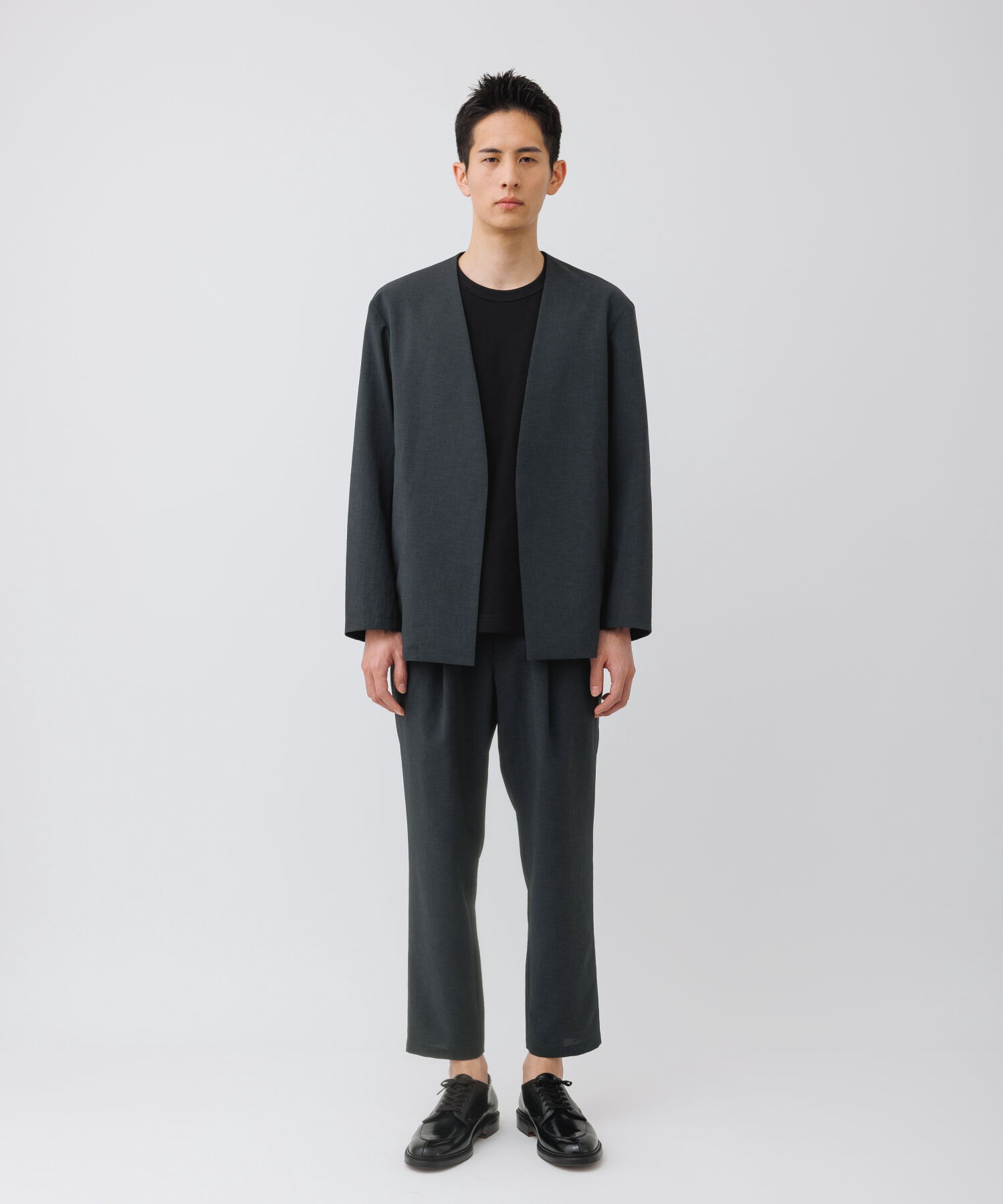 ADAM ET ROPE'「【RIRANCHA/リランチェ】ノーカラージャケット セットアップ / 速乾 / 冷感 / イージーケア / ユニセックス」|スーツ|