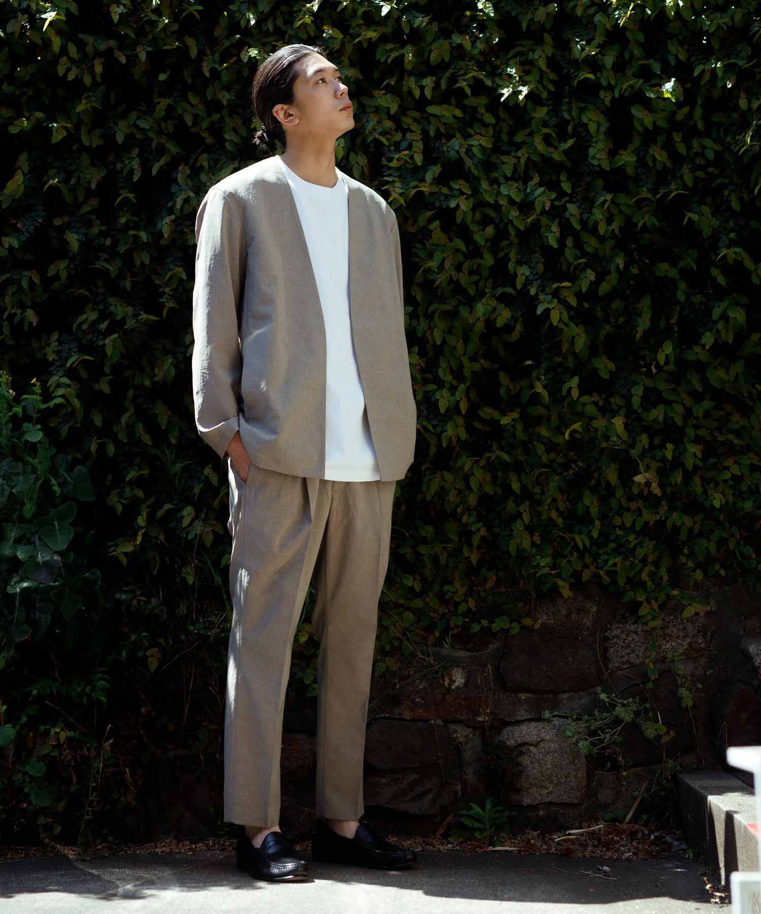 ADAM ET ROPE'「【RIRANCHA/リランチェ】ノーカラージャケット セットアップ / 速乾 / 冷感 / イージーケア / ユニセックス」|スーツ|