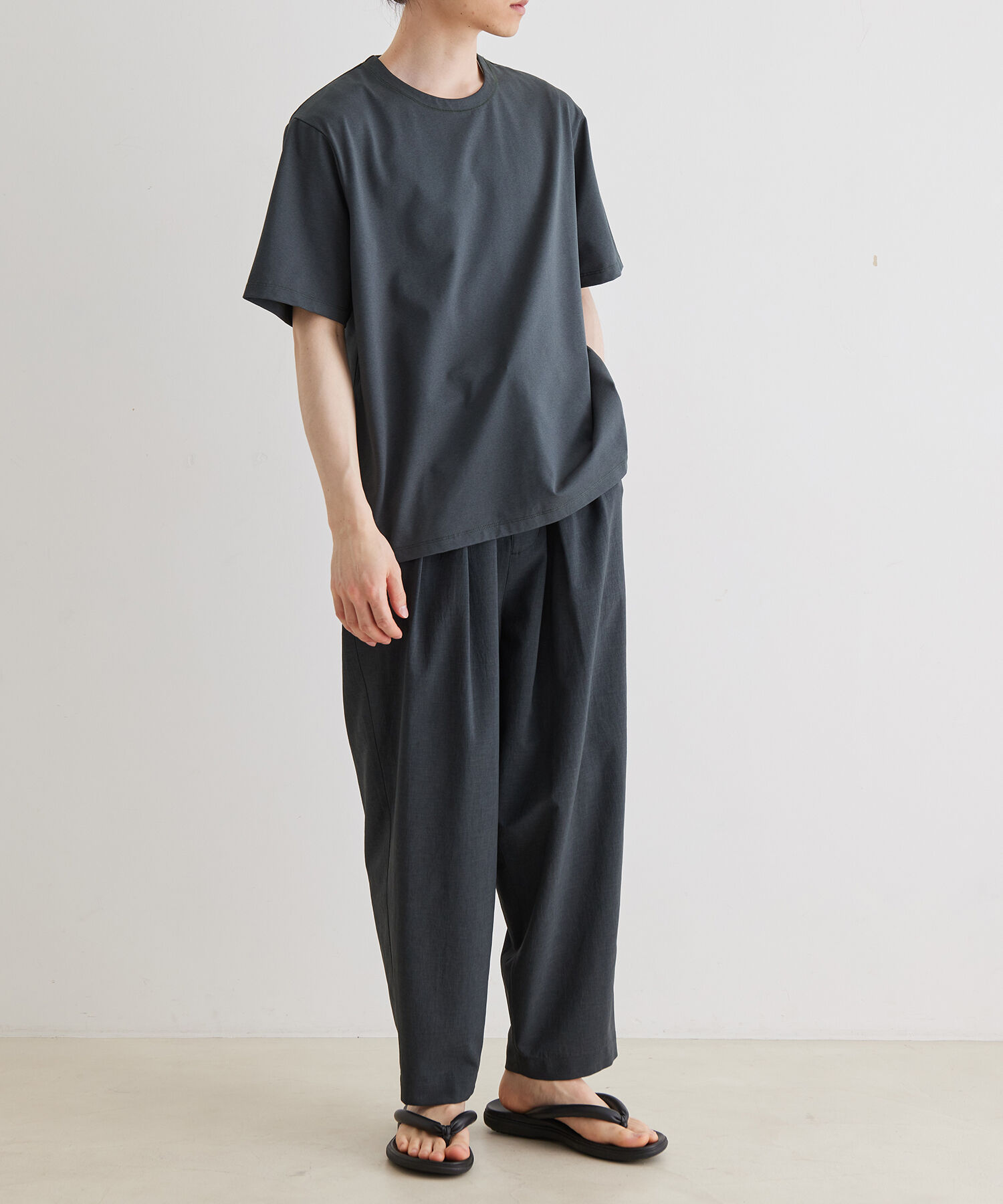 ADAM ET ROPE'「ボックスシルエット ジャージー Tシャツ / イージーケア / ユニセックス / 吸水速乾」|Tシャツ・カットソー|