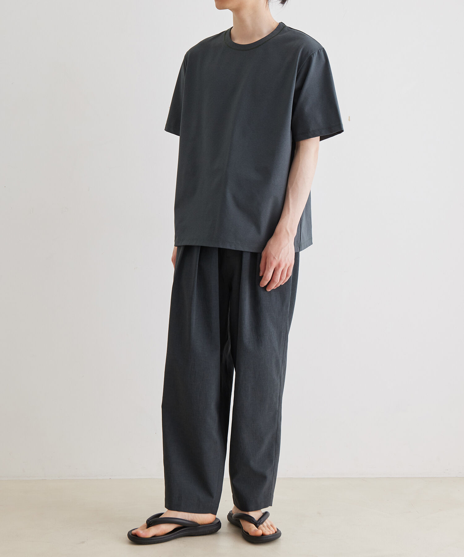 ADAM ET ROPE'「ボックスシルエット ジャージー Tシャツ / イージーケア / ユニセックス / 吸水速乾」|Tシャツ・カットソー|