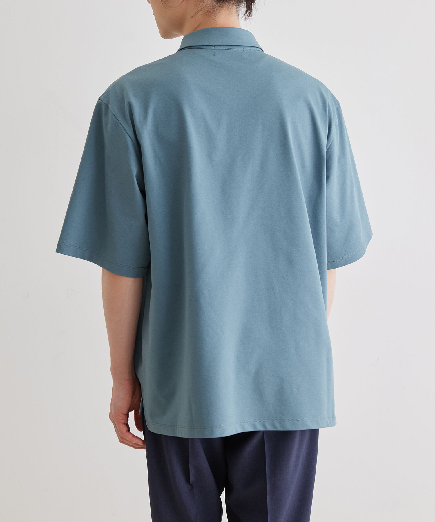 ADAM ET ROPE'「ボックスシルエット ジャージー ポロシャツ / イージーケア / ユニセックス / 吸水速乾」|ポロシャツ|