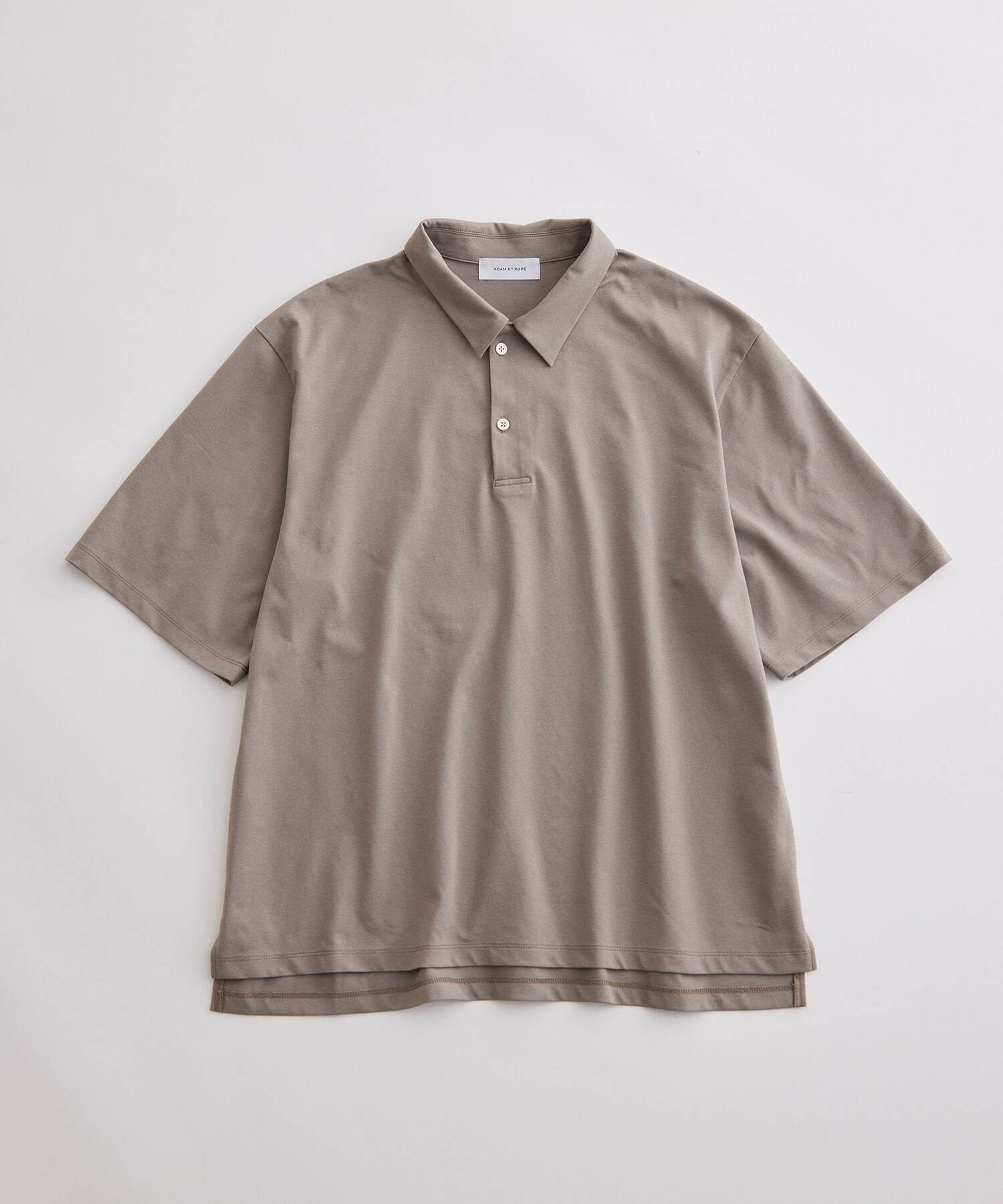 ADAM ET ROPE'「ボックスシルエット ジャージー ポロシャツ / イージーケア / ユニセックス / 吸水速乾」|ポロシャツ|