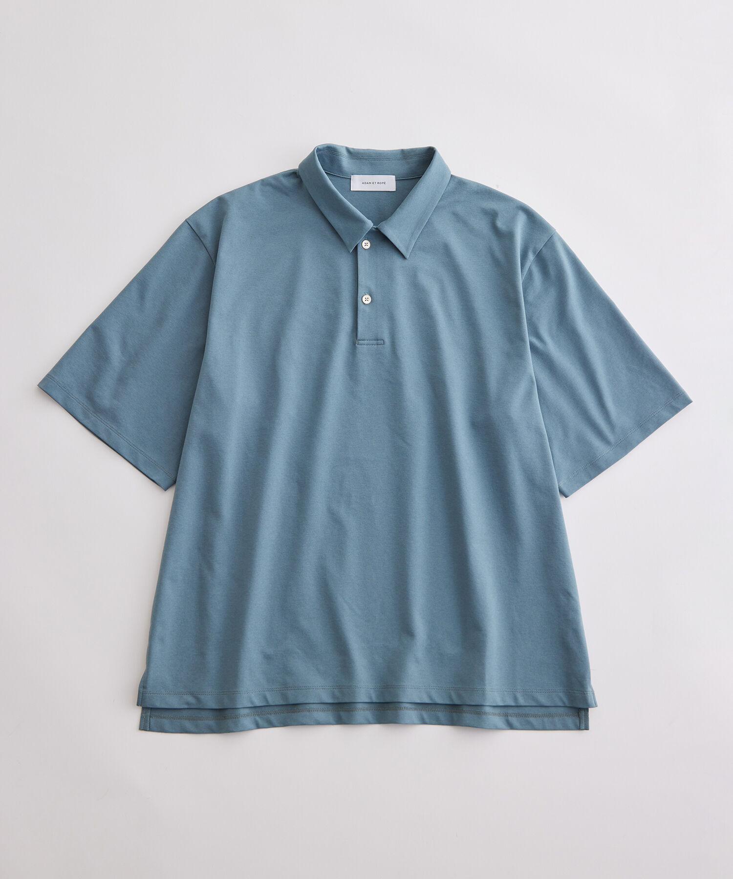 ADAM ET ROPE'「ボックスシルエット ジャージー ポロシャツ / イージーケア / ユニセックス / 吸水速乾」|ポロシャツ|