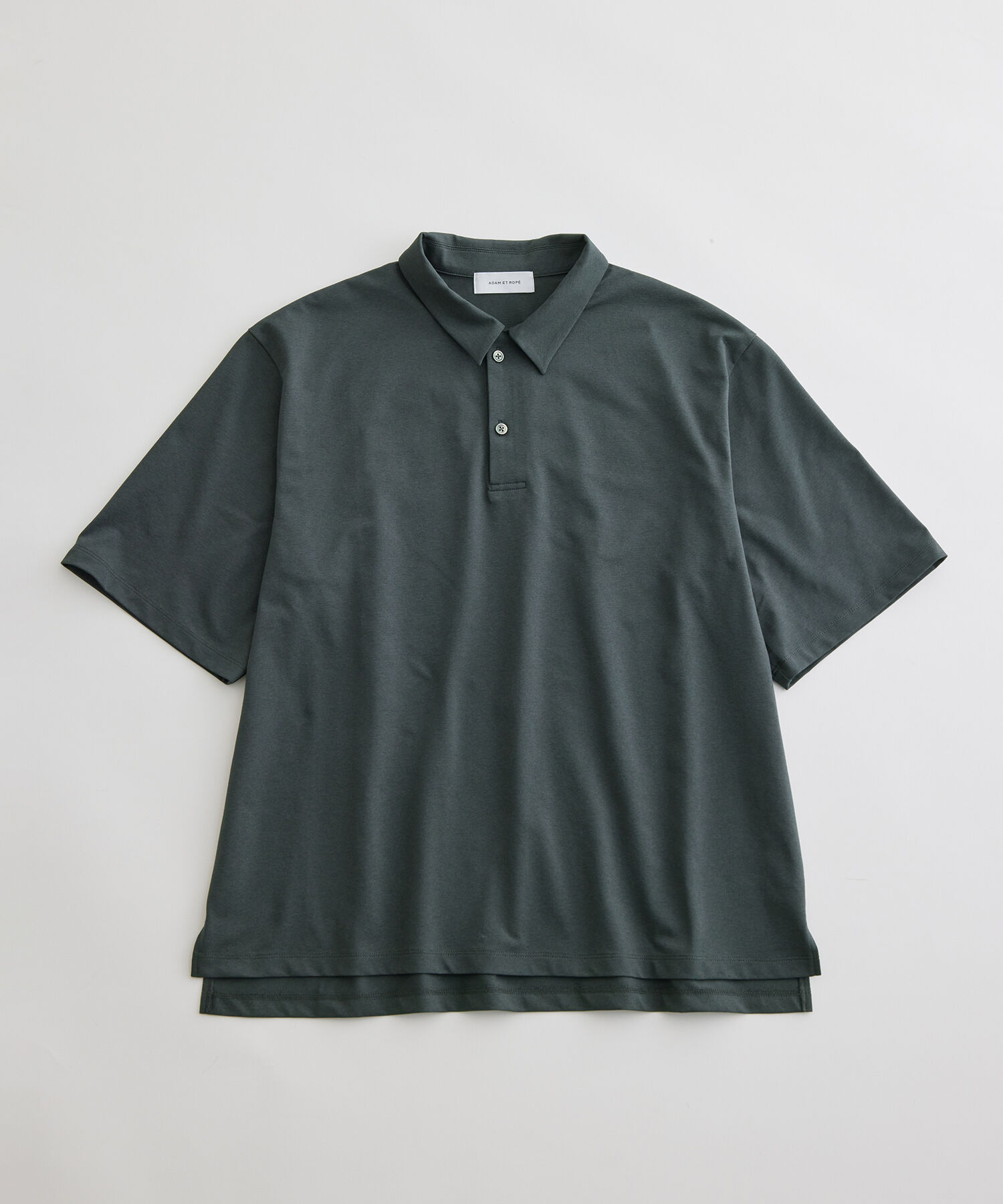 ADAM ET ROPE'「ボックスシルエット ジャージー ポロシャツ / イージーケア / ユニセックス / 吸水速乾」|ポロシャツ|