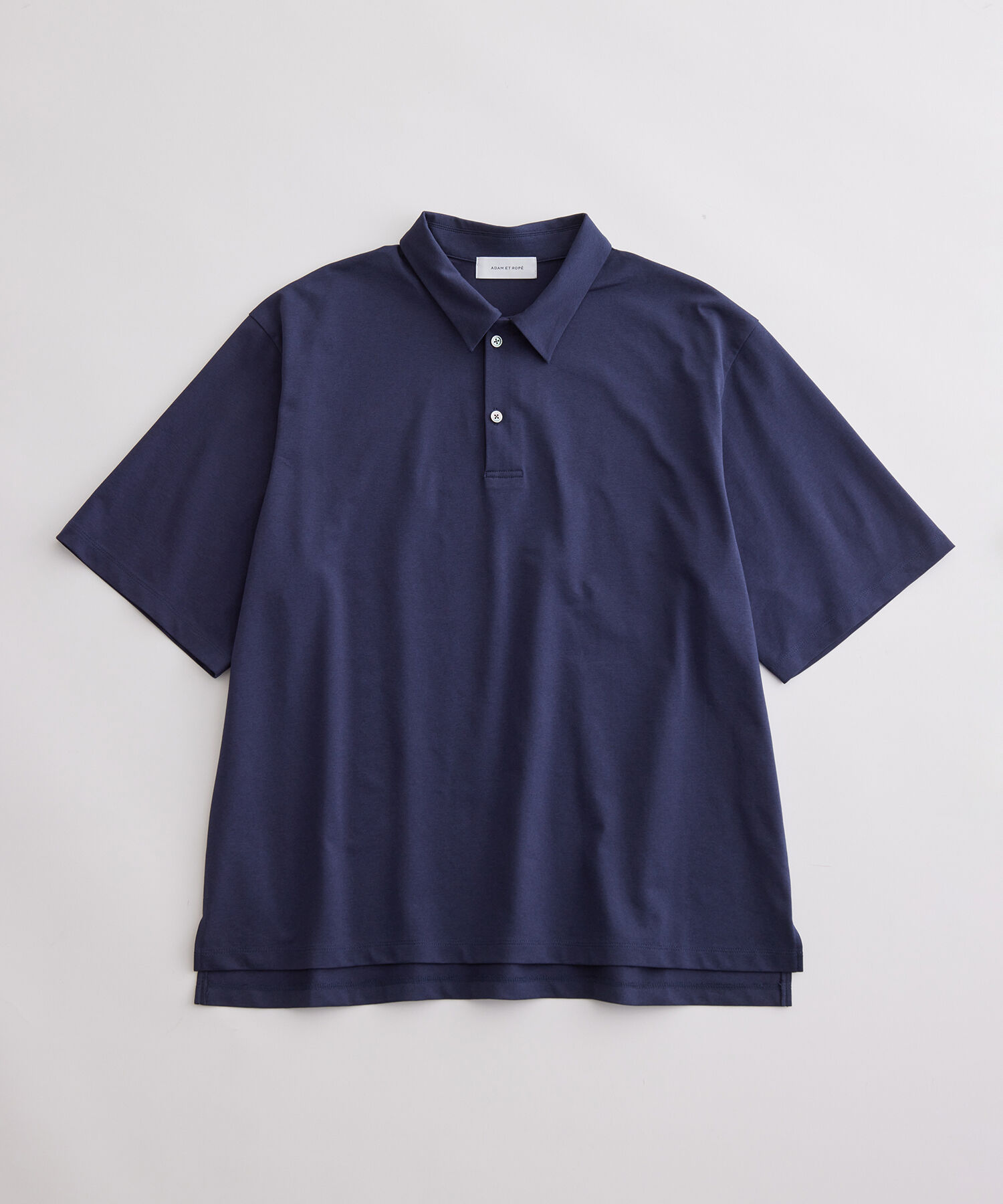 ADAM ET ROPE'「ボックスシルエット ジャージー ポロシャツ / イージーケア / ユニセックス / 吸水速乾」|ポロシャツ|