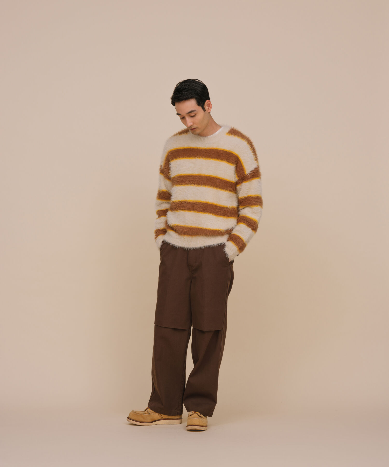 ADAM ET ROPE'「オーバーサイズ モンスター シャギー ニット / ユニセックス」|ニット・セーター|