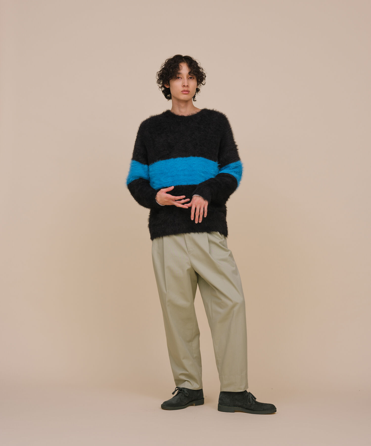 ADAM ET ROPE'「オーバーサイズ モンスター シャギー ニット / ユニセックス」|ニット・セーター|