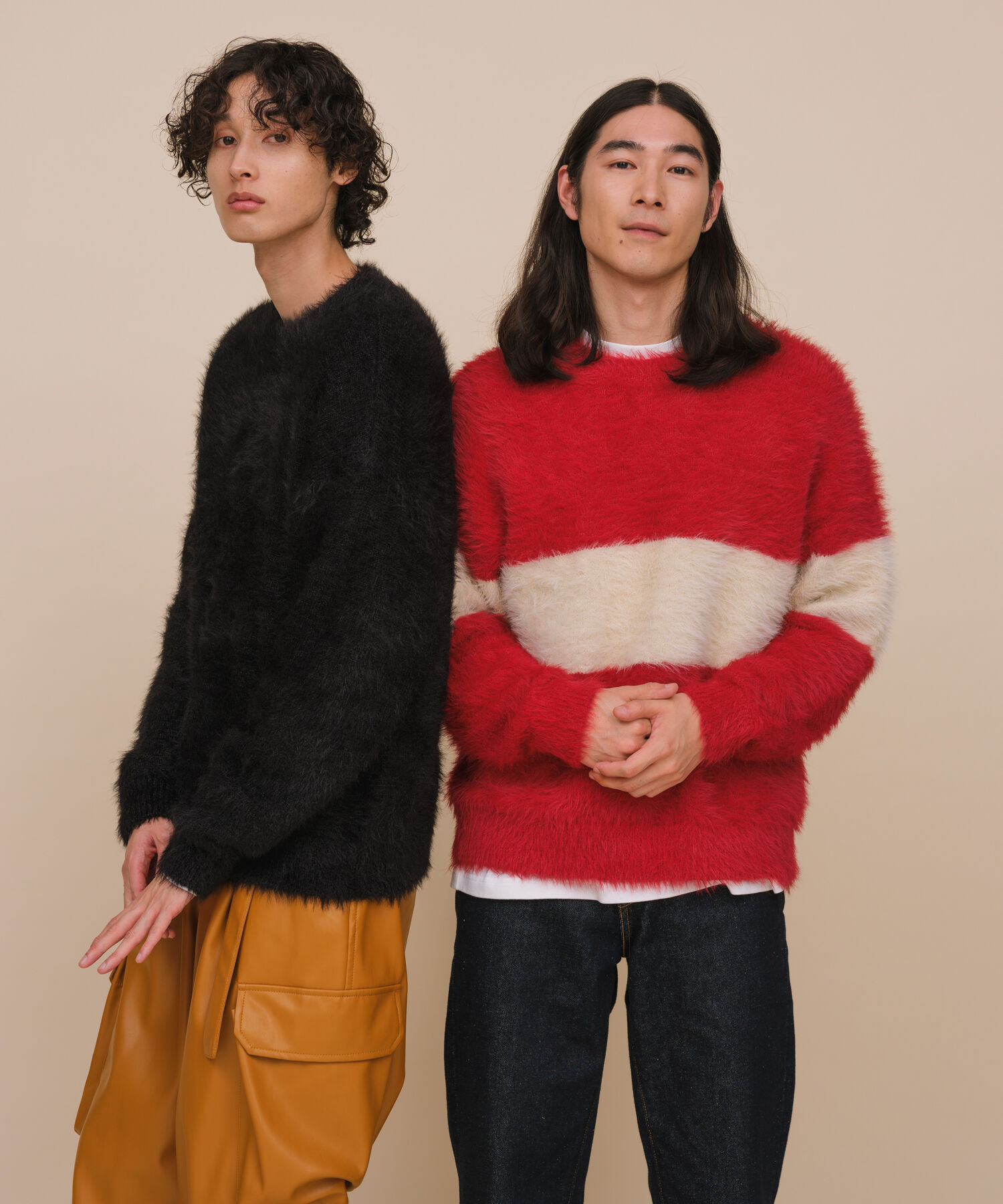 ADAM ET ROPE'「オーバーサイズ モンスター シャギー ニット / ユニセックス」|ニット・セーター|