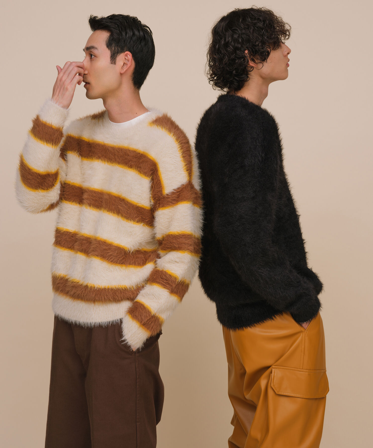 ADAM ET ROPE'「オーバーサイズ モンスター シャギー ニット / ユニセックス」|ニット・セーター|