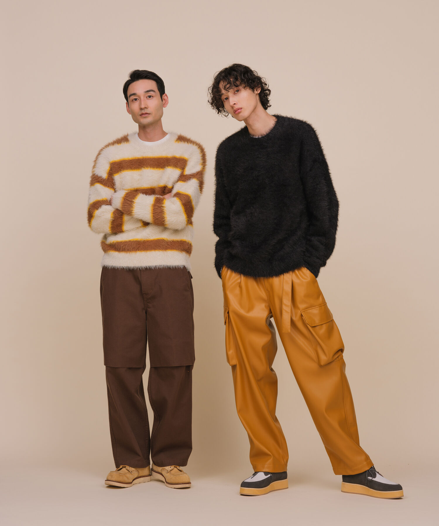 ADAM ET ROPE'「オーバーサイズ モンスター シャギー ニット / ユニセックス」|ニット・セーター|