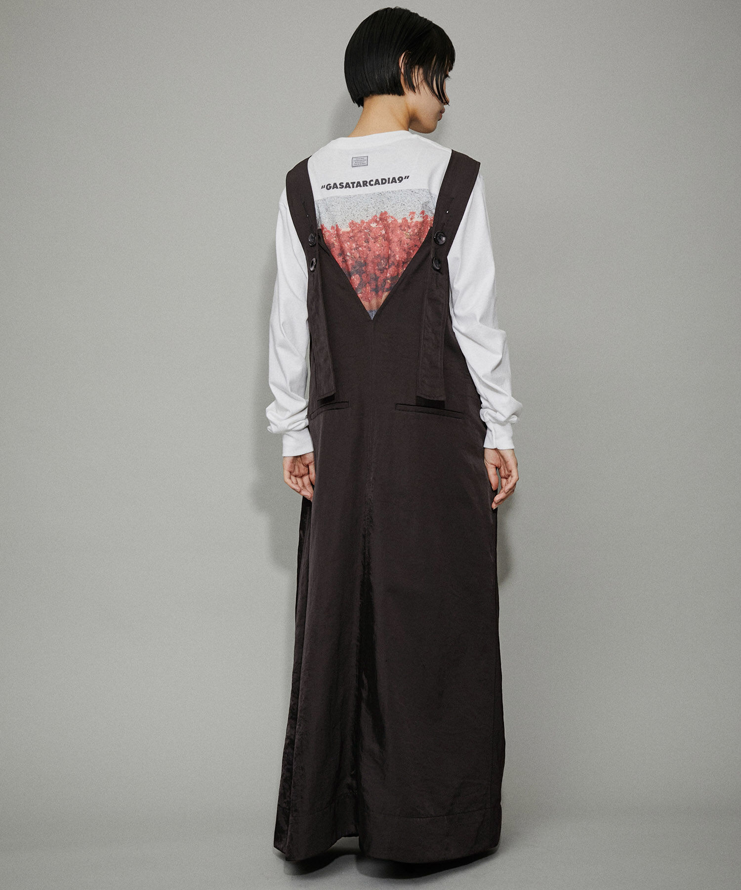 ADAM ET ROPE'「【WEB限定】ワイドタックジャンパースカート」|ジャンパースカート|