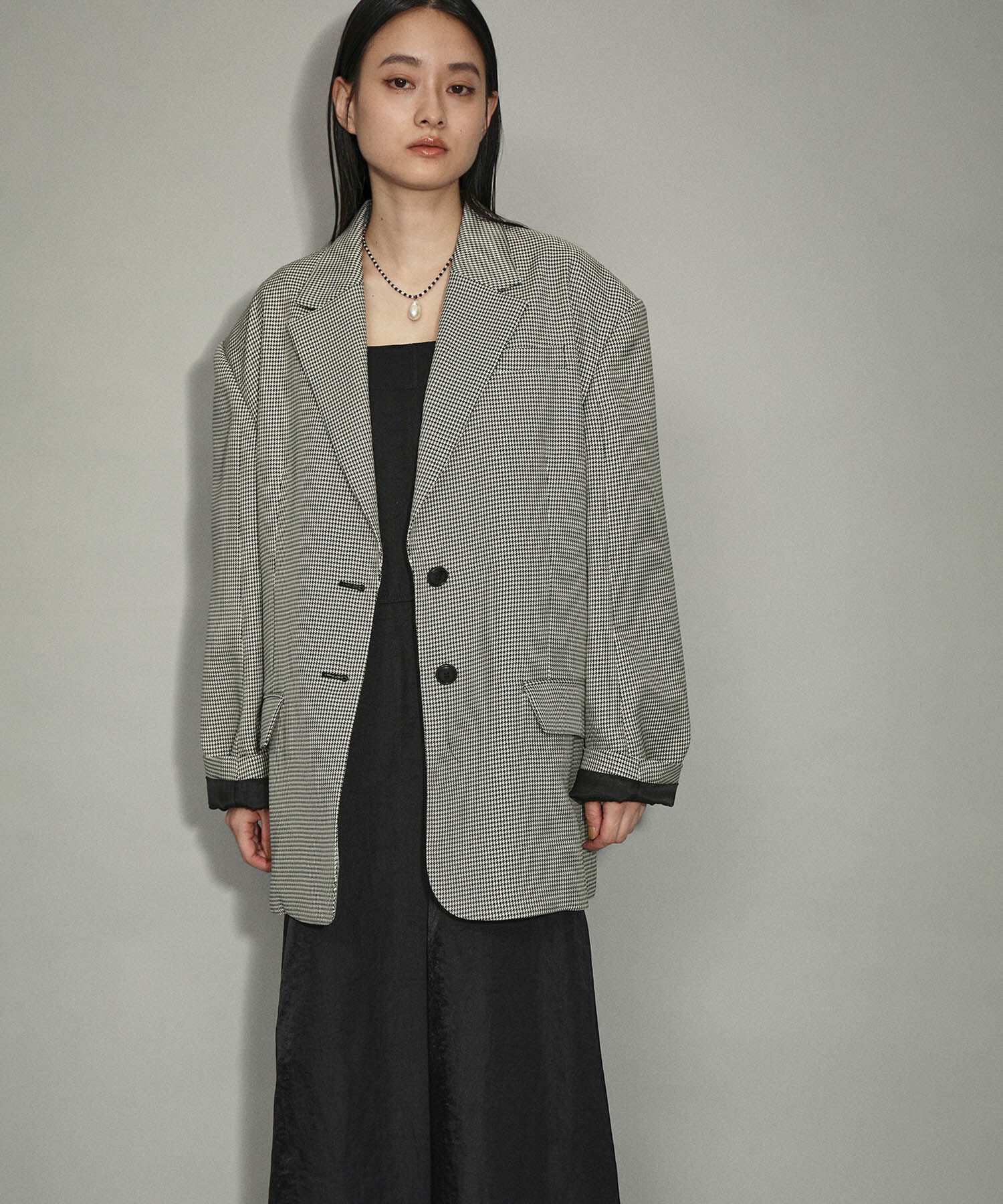 ADAM ET ROPE'「【WEB限定】オーバーシルエットジャケット」|テーラードジャケット|ブラック系(03)