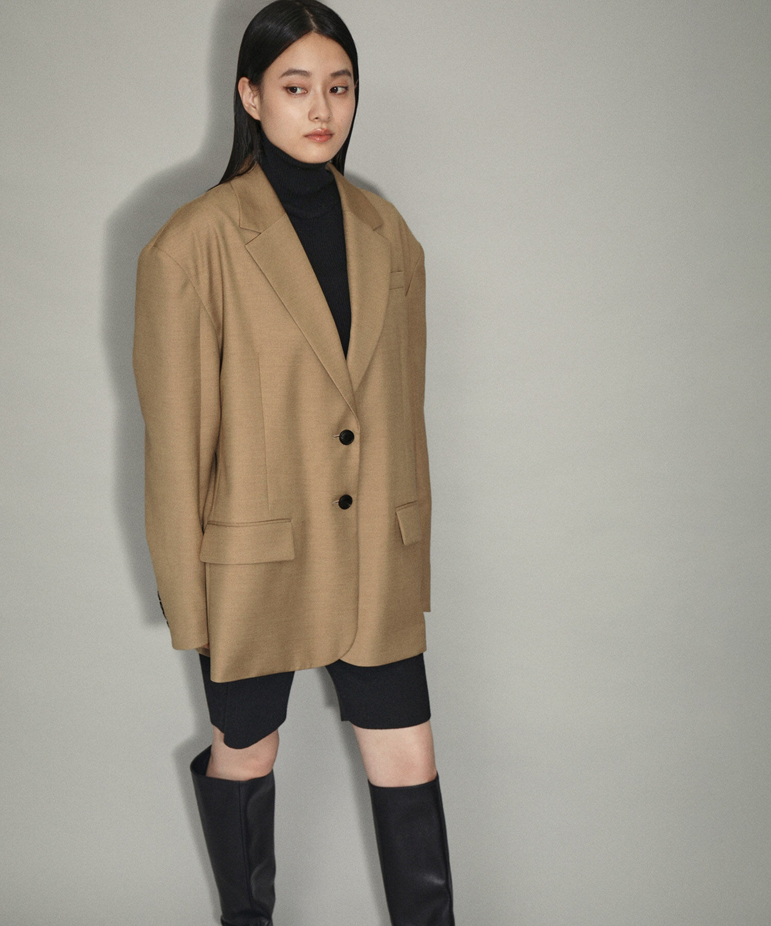 ADAM ET ROPE'「【WEB限定】オーバーシルエットジャケット」|テーラードジャケット|ベージュ系(28)