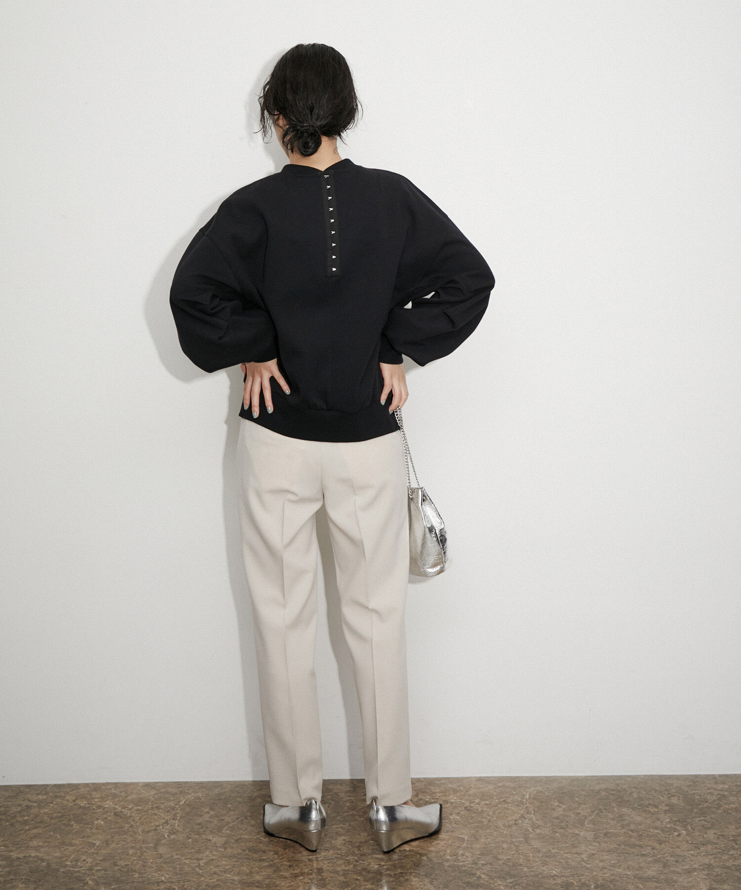 ADAM ET ROPE'「【サステナブル】ホックジャージプルオーバー」|Tシャツ・カットソー|