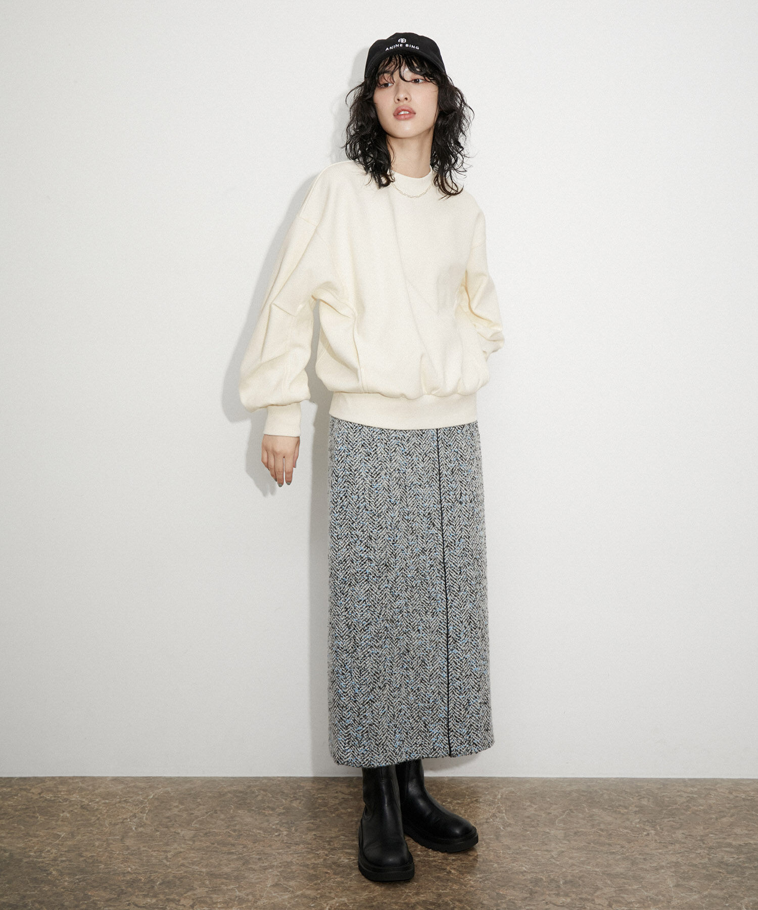 ADAM ET ROPE'「【サステナブル】ホックジャージプルオーバー」|Tシャツ・カットソー|