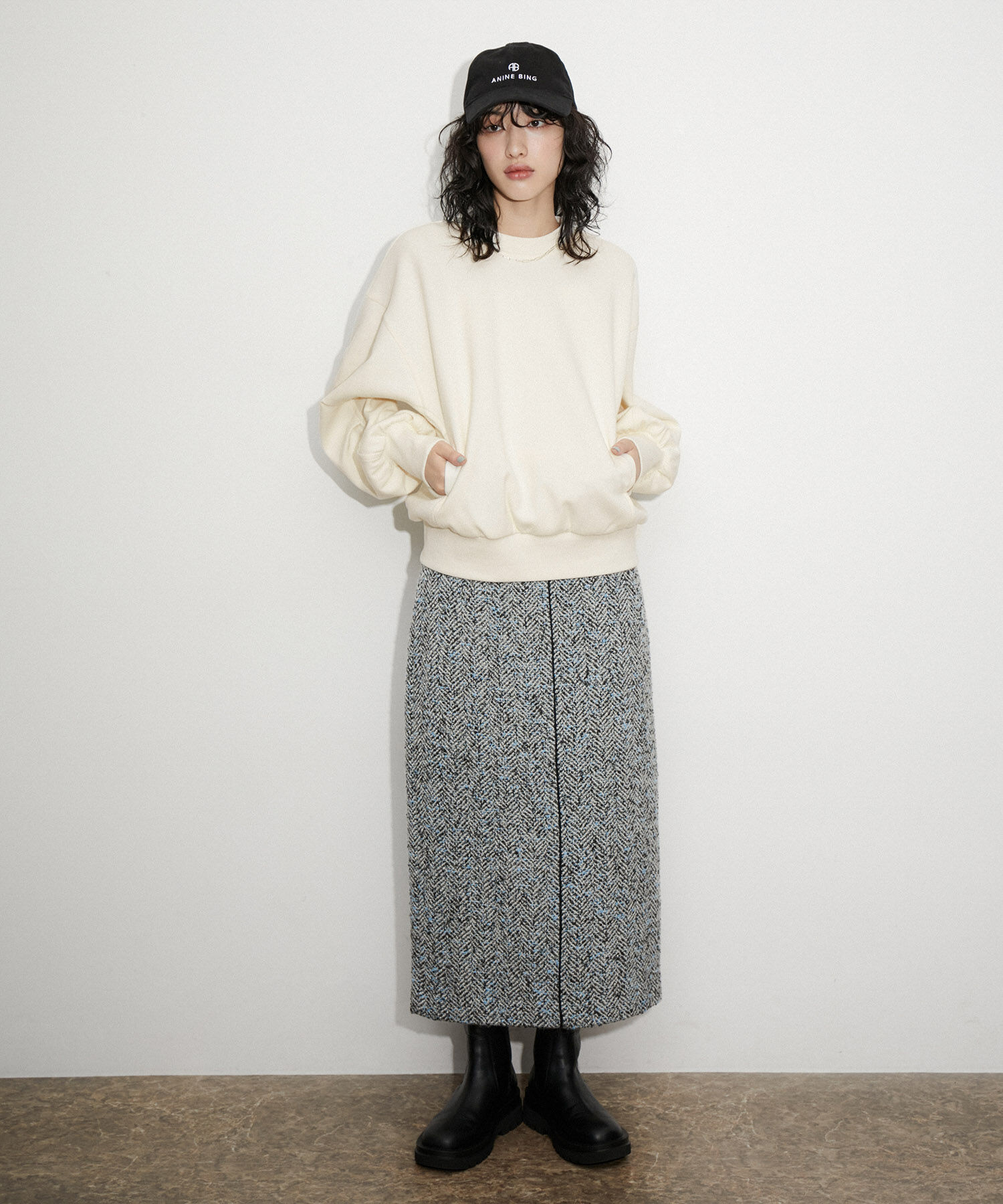 ADAM ET ROPE'「【サステナブル】ホックジャージプルオーバー」|Tシャツ・カットソー|