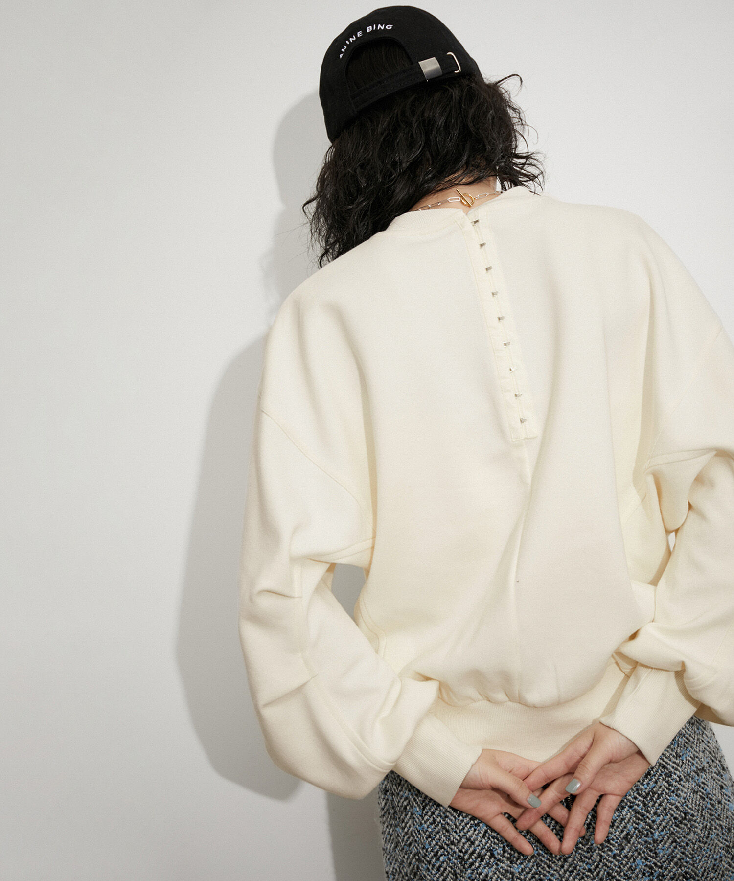 ADAM ET ROPE'「【サステナブル】ホックジャージプルオーバー」|Tシャツ・カットソー|