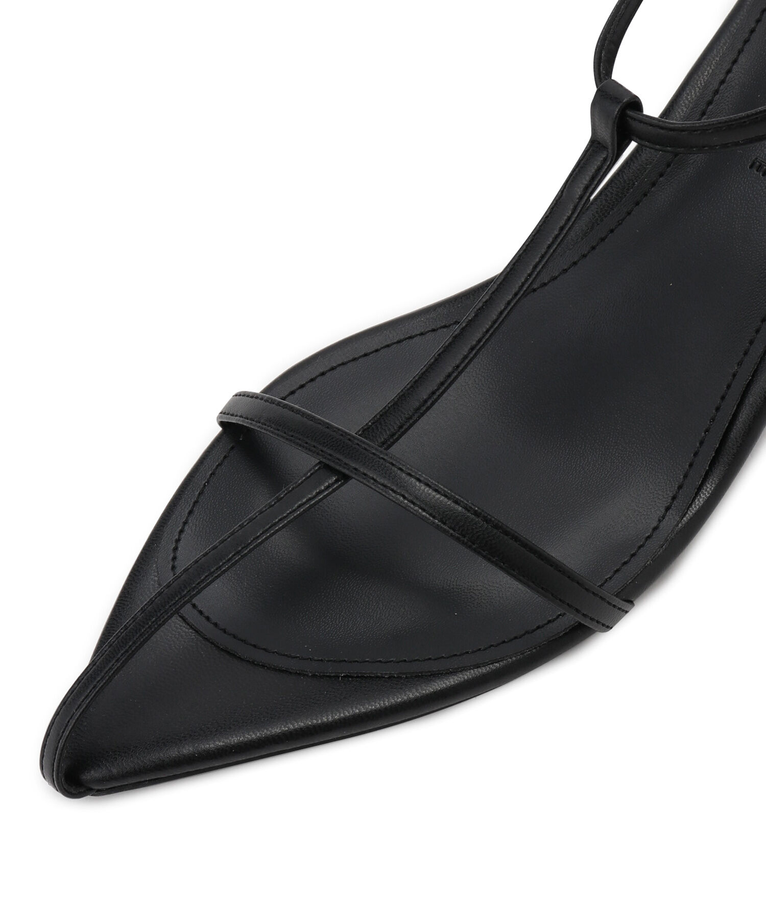 ADAM ET ROPE'「【サステナブル】ナロークロスストラップサンダル」|サンダル|