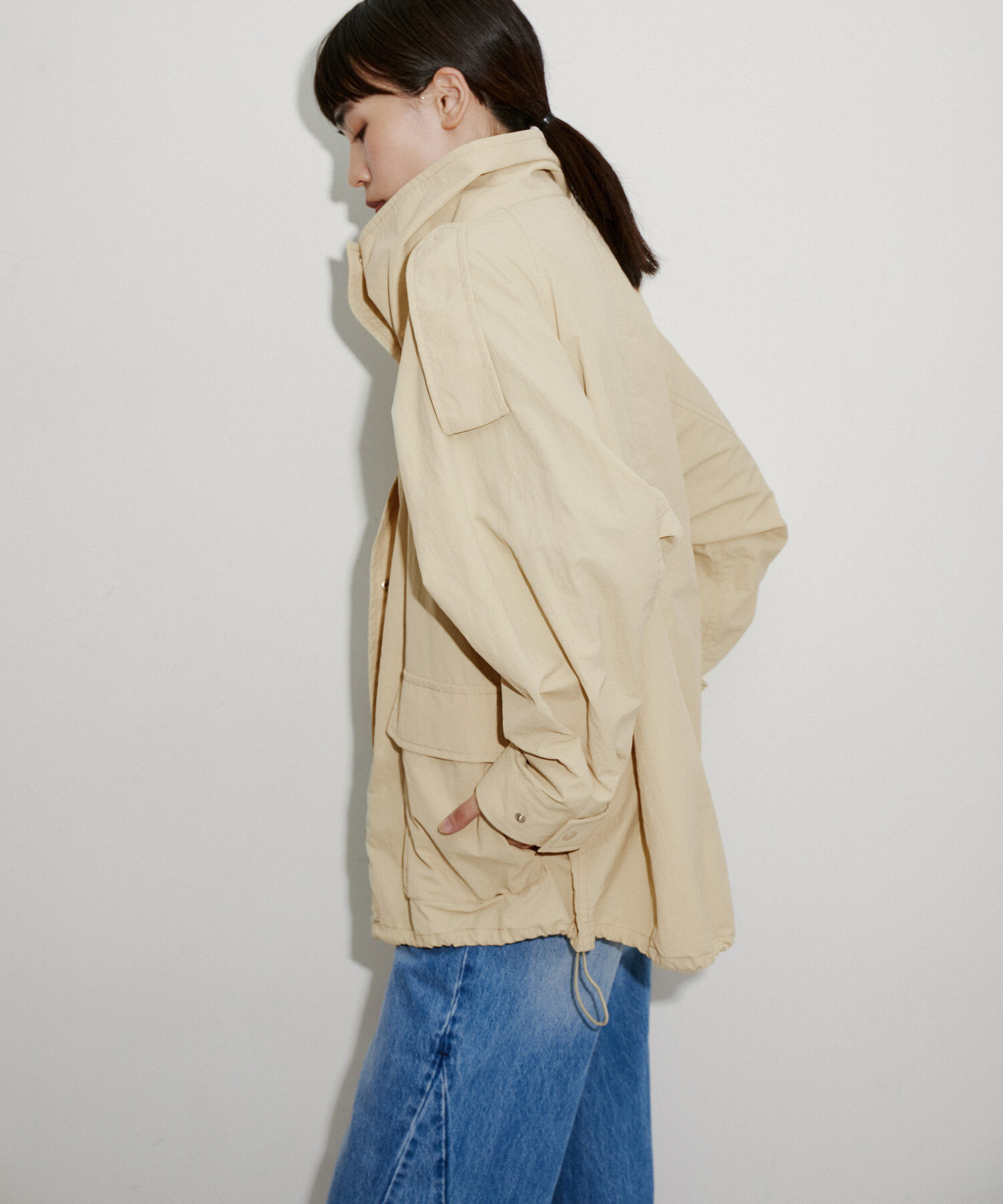 ADAM ET ROPE'「【サステナブル】スタンドカラーブルゾン」|ブルゾン・スタジャン|