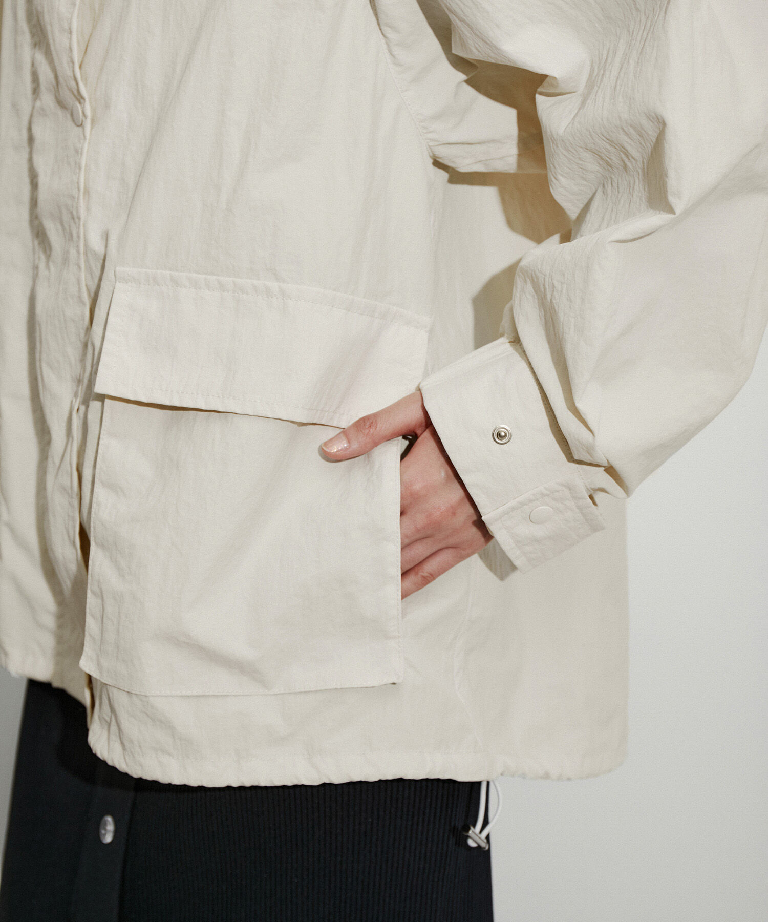 ADAM ET ROPE'「【サステナブル】スタンドカラーブルゾン」|ブルゾン・スタジャン|