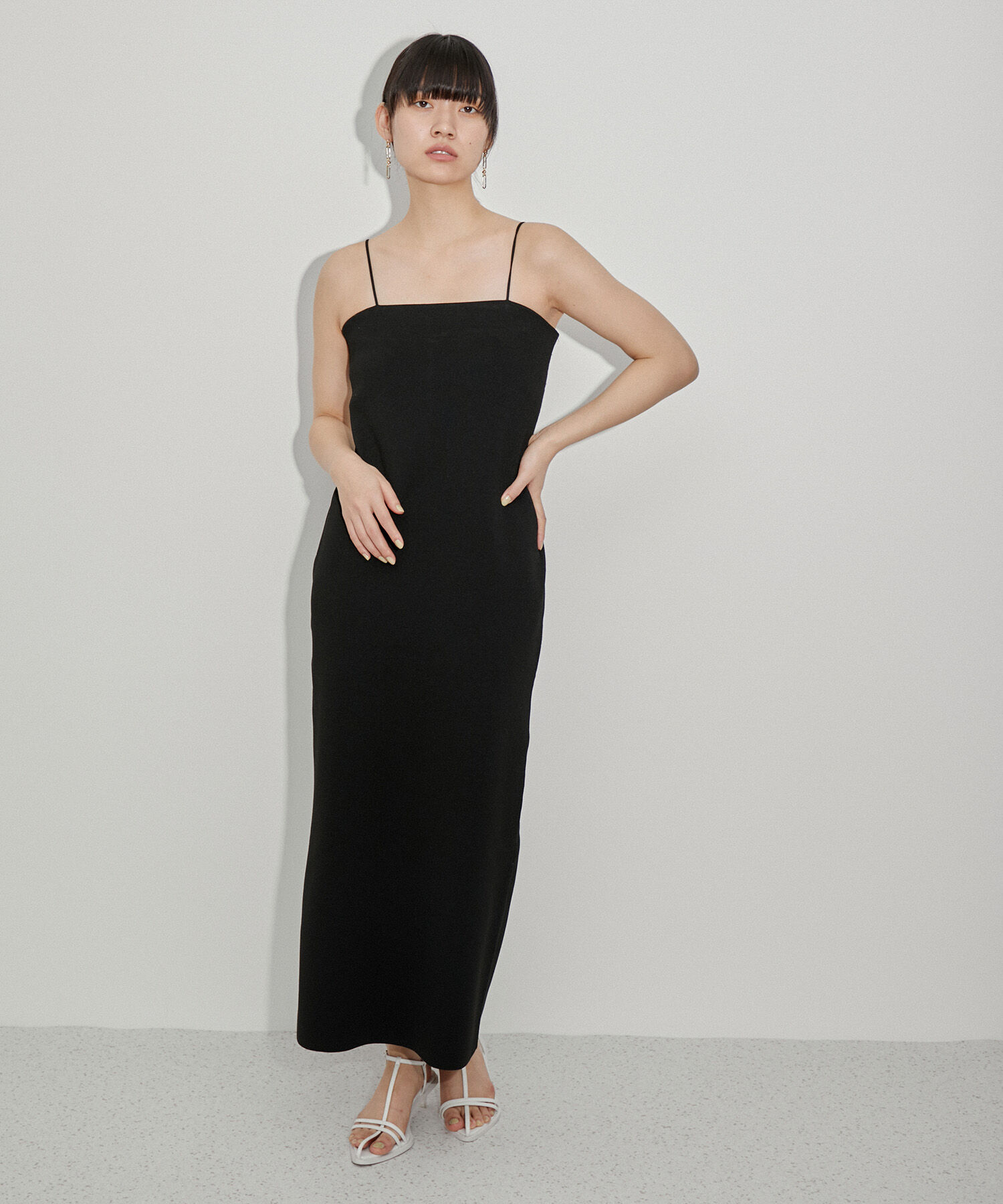 ADAM ET ROPE'「【サステナブル】ニットキャミワンピース」|ワンピース|