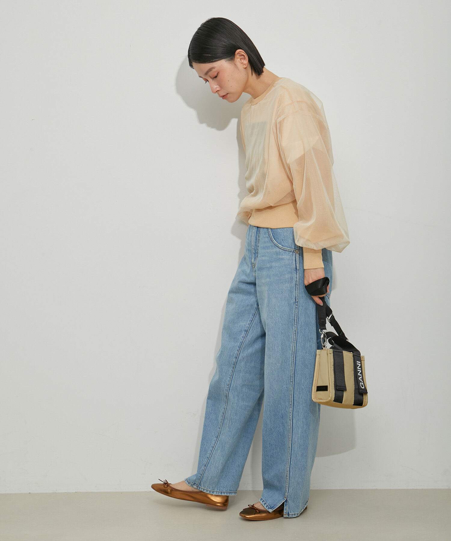 ADAM ET ROPE'「【GANNI for ADAM ET ROPE'】Recycled tech Mini Tote」|トートバッグ|