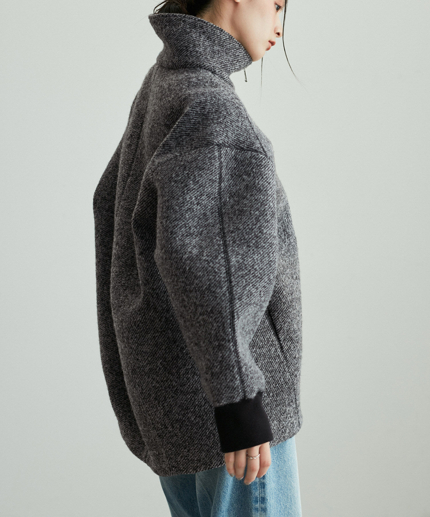 ADAM ET ROPE'「【サステナブル】ツイードボンディングコーディガン」|その他|