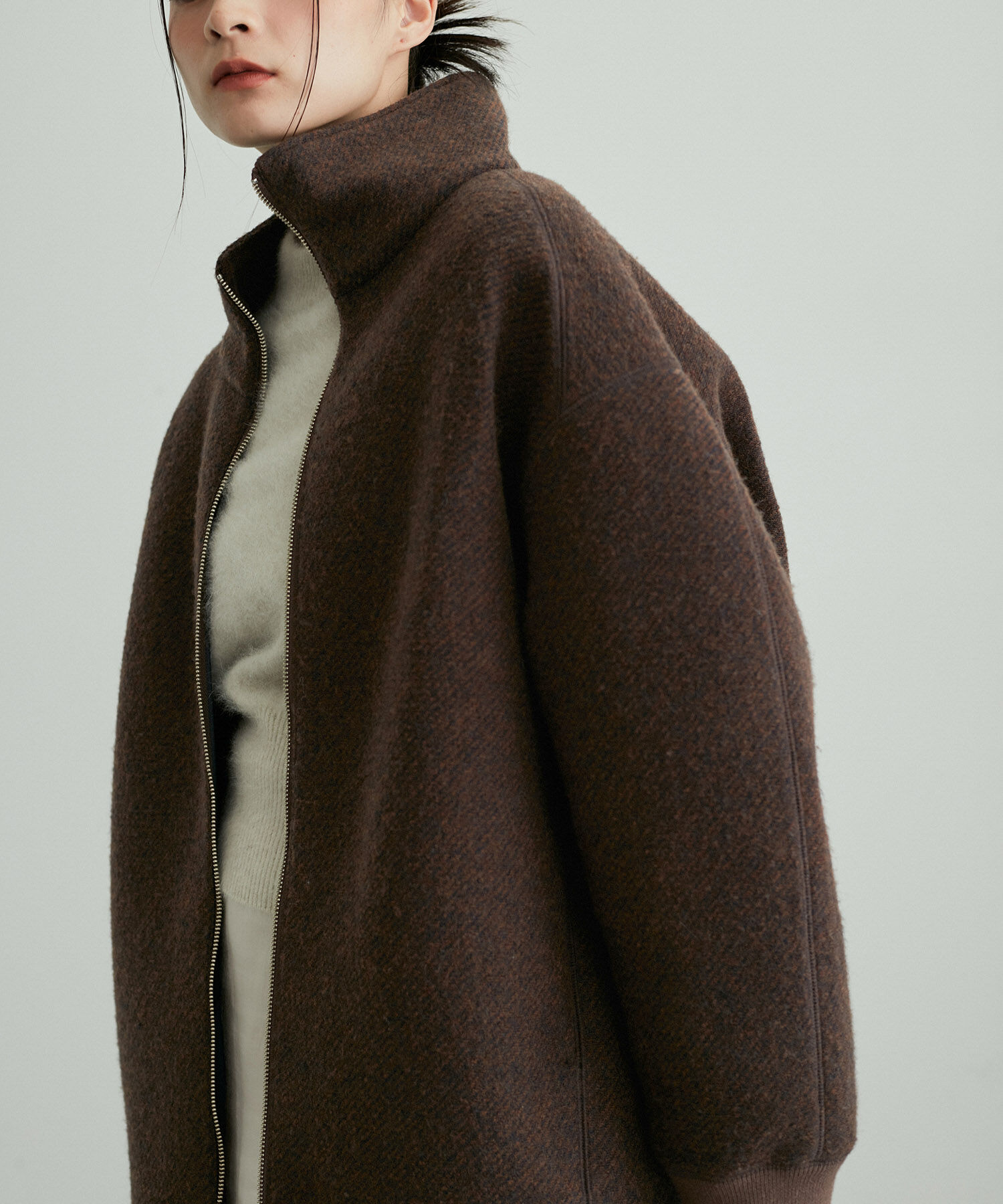 ADAM ET ROPE'「【サステナブル】ツイードボンディングコーディガン」|その他|