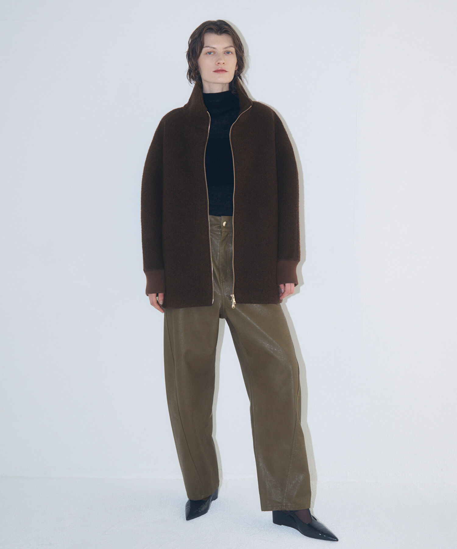 ADAM ET ROPE'「【サステナブル】ツイードボンディングコーディガン」|その他|