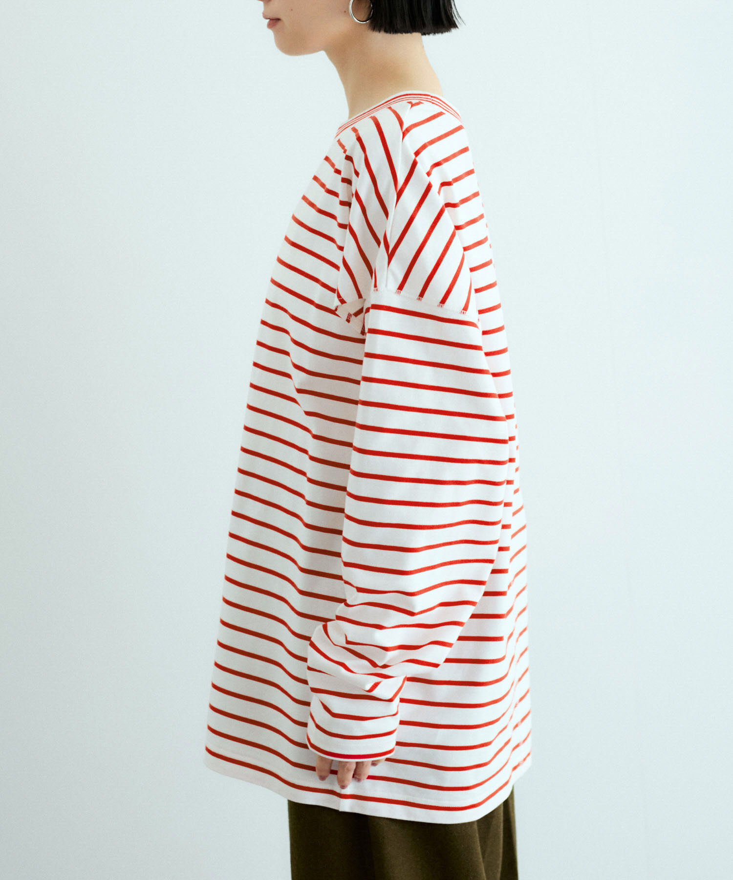 ADAM ET ROPE'「ボーダー2WAYロンTEE」|Tシャツ・カットソー|