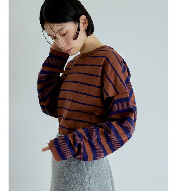 ADAM ET ROPE'「ボーダー2WAYロンTEE」|Tシャツ・カットソー|チャイロサブ