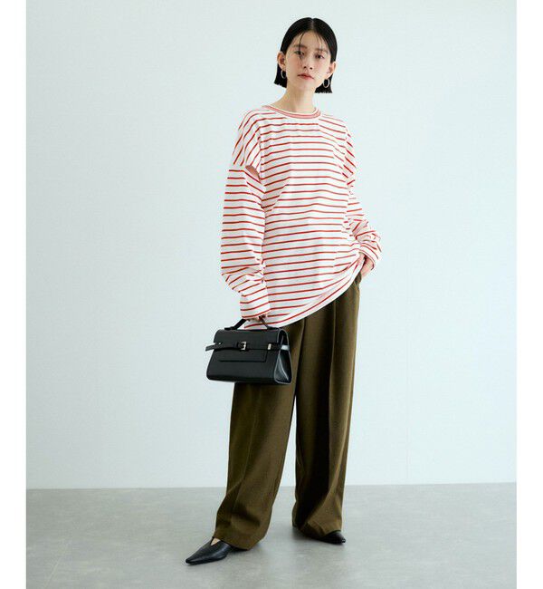 ADAM ET ROPE'「ボーダー2WAYロンTEE」|Tシャツ・カットソー|