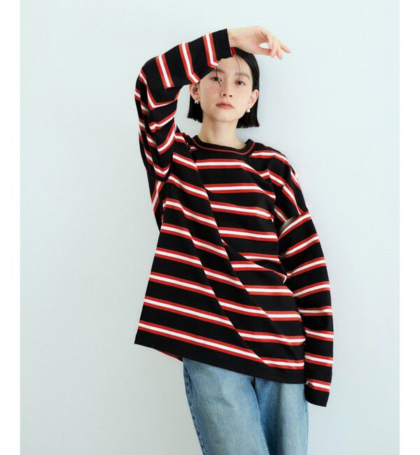ADAM ET ROPE'「ボーダー2WAYロンTEE」|Tシャツ・カットソー|